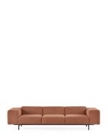 Largo Three-Seater Curly Sofa Pink