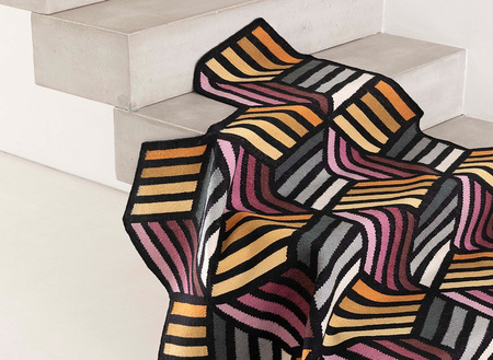 Dywan Gan Kilim Parquet Hexagon Orange