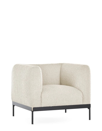 Asia Armchair (Bouclè) White