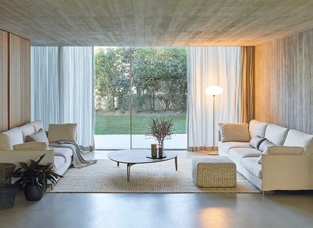 Gan Reversible Yellow pouffe