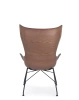 K/Wood Slatted Ash Chair Dark Wood Black FSC™