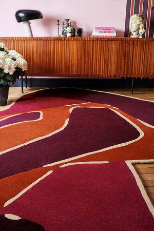Toulemonde Bochart Muse Rouge carpet