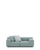 Plastics Outdoor Two-Seater Sofa Green