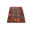 Wool kilim afghan rug multicolored 100109 120x80