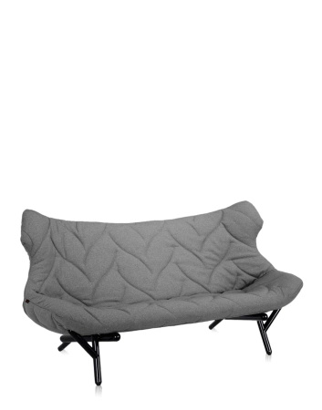 Foliage Trevira Sofa Czarny Szary