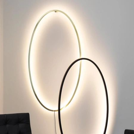 Lampa Ścienna Nemo Ellisse Złoty