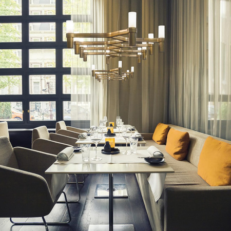 Lampa Wisząca Nemo Crown Plana Linea Polerowane Aluminium