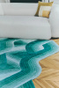 Toulemonde Bochart Flow Aqua Carpet