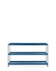 Trays 140 cm x 40 cm Bookcase Blue