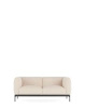 Asia Two-Seater Sofa (Cotone Structure) White