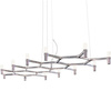 Nemo Crown Plana Major Pendant Lamp Polished Aluminum