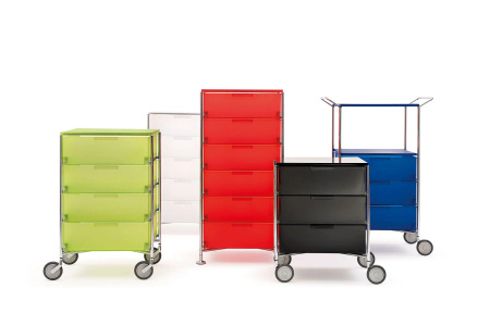 Mobil 1 Drawer With Wheels Komoda Biały