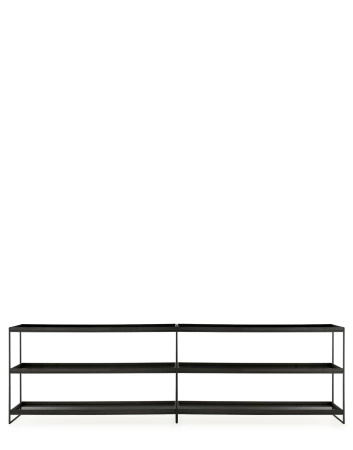 Trays 240 cm x 40 cm Regał Czarny