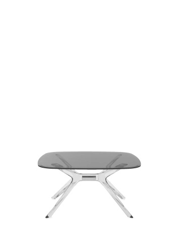 Blast Square Table Gray/Chrome