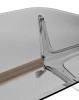 Blast Rectangular Table Transparent Smoky Bronze
