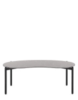 Undique Stolik Czarny Terrazzo Jasnoszary