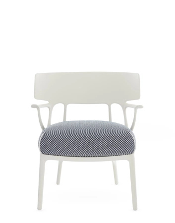 A.I. Lounge Outdoor Armchair White Blue