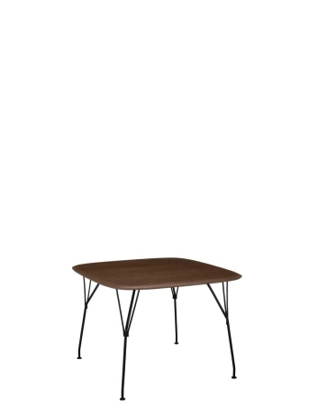 Viscount of Wood Square Table Black Walnut