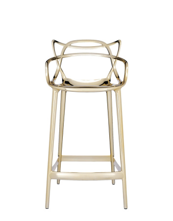 Masters Stool Metal 65 cm Krzesło Barowe Złoty