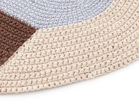 Gan Crochet Mono Blue Rug