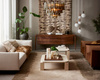 Reza's New Age Runway Rug Beige