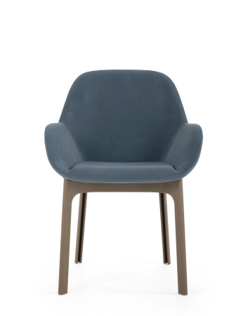 Clap Aquaclean Armchair Taupe Blue