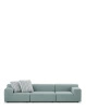 Plastics Outdoor Three-Seater Sofa Green