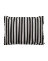 Cushion Stripes 48x35 cm Pillow Taupe Black