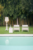  Cara Outdoor Armchair White Blue