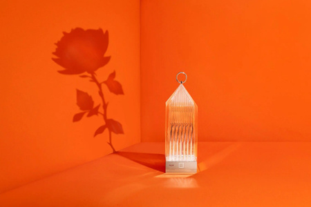 Lantern Table Lamp Purple