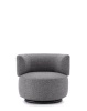 K-Waiting Texture Swivel Armchair Blue