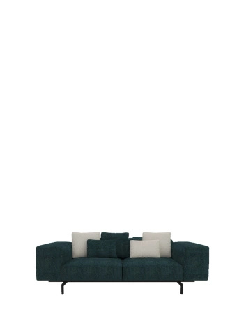 Largo Two-Seater Gubbio Sofa Zielony