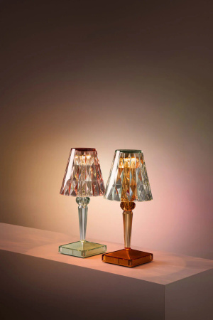 Battery Metal Lamp Gold