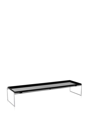 Trays 140 cm x 40 cm Stolik Czarny