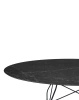Glossy Marble Oval 192x118 cm Black Marquina Table
