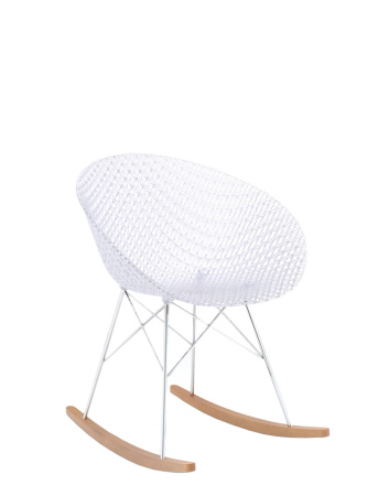 Smatrik Dondolo Chair Transparent Chrome Plated