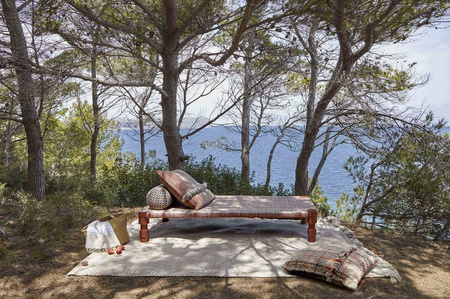 Gan Garden Layers Diagonal Almond-Ivory Carpet