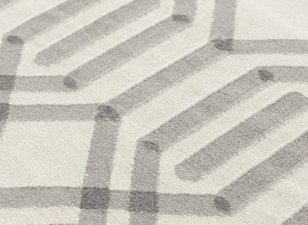 Gan Kilim Duna Grey Carpet