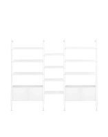 Adam Wood with Container 3 Bookcase White Ash