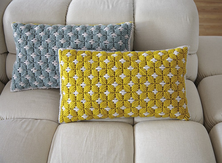 Poduszka Gan Silai Yellow - White
