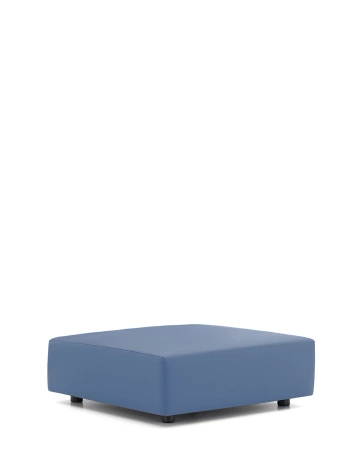Plastics Tech Fabric Puff Blue