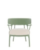 A.I. Lounge Bouclé Chair Green White