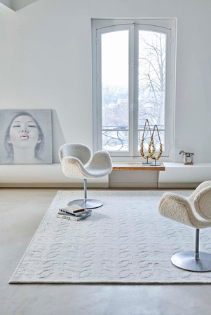 Toulemonde Bochart Wilton Blanc carpet