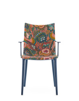 H.H.H. Upholstered Fabric Chair Blue Multi
