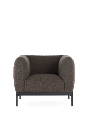 Asia Armchair (Bouclè) Gray