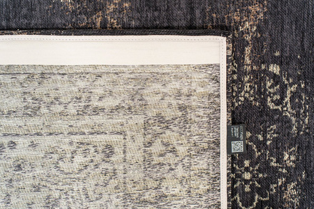 Louis de Poortere Fading World Medallion Rug Mineral Black 8263