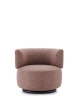K-Waiting Texture Swivel Armchair Maroon