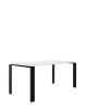  Four Rectangular 190x79 cm Table Black White