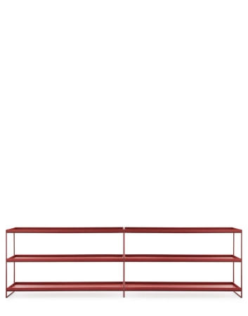 Trays 240 cm x 40 cm Regał Bordowy