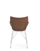 Q/Wood Basic Veneer Chair Dark Wood Chrome FSC™
